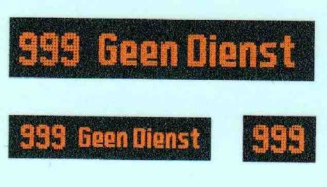 999 Geen Dienst MB