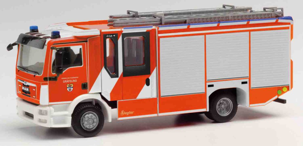 Camion Pompier 1/87 Herpa MAN TGM CC Ziegler Z-Cab Suisse - Herpa 1/87 HO - Édition Limitée Camion Pompier 1/87 Herpa MAN TGM CC Ziegler Z-Cab Suisse - Herpa 1/87 HO - Édition Limitée