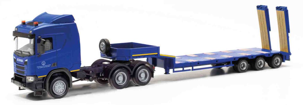 Modello Camion Scania CR ND Herpa Scala 1:87 – Servizio Tecnico Difesa, Miniatura Da Collezione Made In Germany