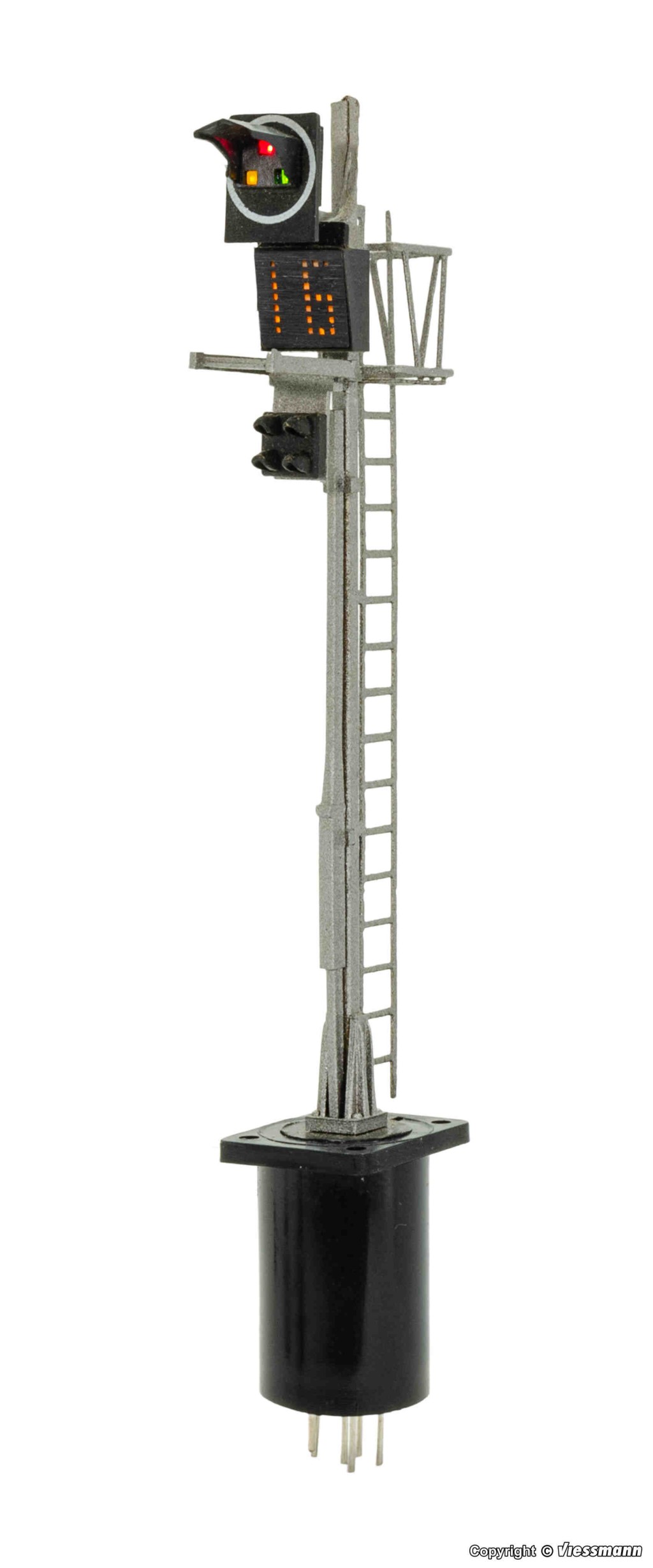 Viessmann 5801 – Lot De 2 Croix De Andréas Avec électronique Clignotante – Pour Train Miniature N – éclairage Réaliste